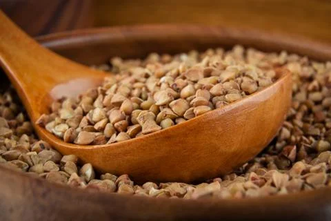 Buckwheat grain Stock Photos