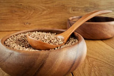 Buckwheat grain Stock Photos