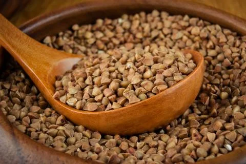 Buckwheat grain Stock Photos