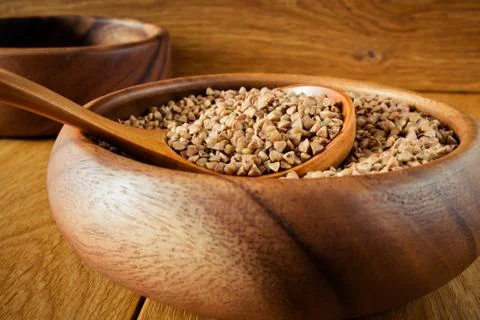Buckwheat grain Stock Photos