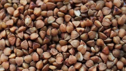 Buckwheat grains background Stock Footage 83387779