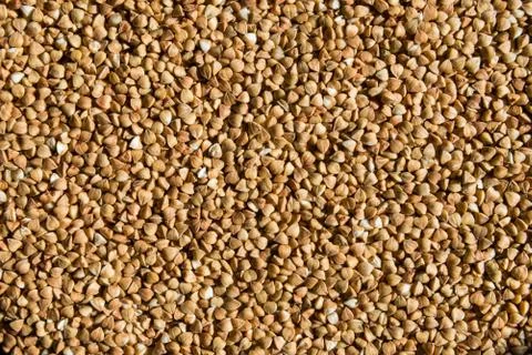 Buckwheat grains background Stock Photos