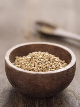 Buckwheat grains Stock Photos