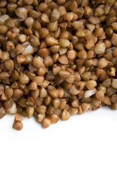 Buckwheat grains Stock Photos