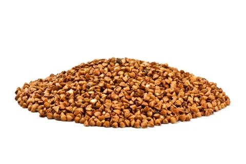 Buckwheat handful Foto stock