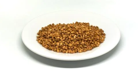 Buckwheat isolated on white background Stock Photos