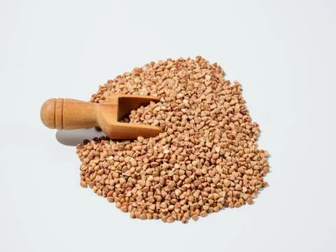 Buckwheat isolated on white background. Stock Photos
