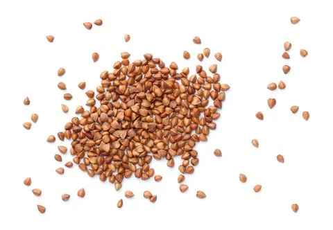Buckwheat Isolated On White Background Stock Photos