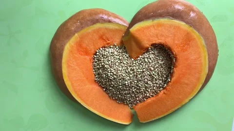 Buckwheat makes pumpkin sick Stock Footage 121448385