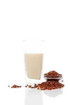 Buckwheat milk. Foto stock