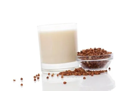 Buckwheat milk. Stock Photos