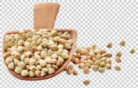 Buckwheat over white background Stock Photos