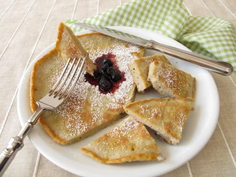 Buckwheat pancakes Stock Photos