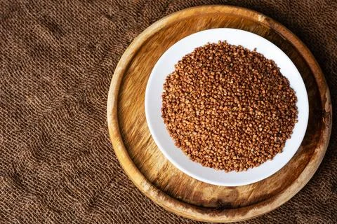 Buckwheat in Plate Stock Photos