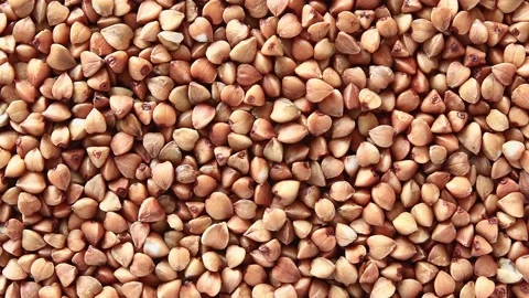 Buckwheat raw, rotating, turning 库存影片 207803077