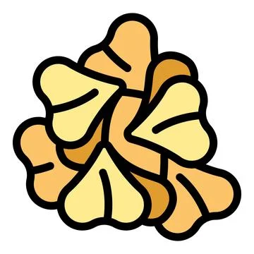 Buckwheat seed icon vector flat 스톡 일러스트