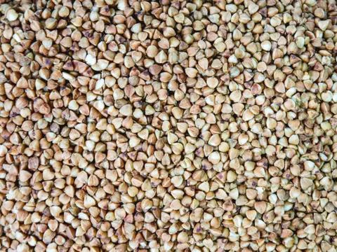Buckwheat. The view from above Foto stock