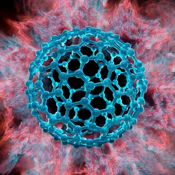 Buckyball, artwork Stock Illustration