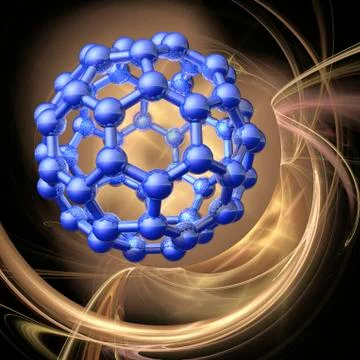 Buckyball, artwork Stock Illustration