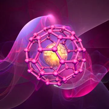 Buckyball, artwork Stock Illustration