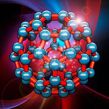 Buckyball, artwork Stock Illustration