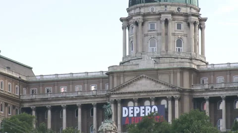 Buda Castle And Bridge Budapest Stock Footage 45994707