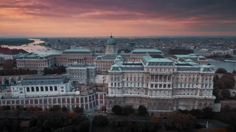 Buda castle in Budapest city Stock-Footage 130824372