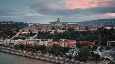 Buda Castle in Budapest Video stock 130825282