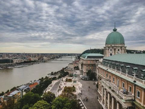 Buda Castle in Budapest Stock Photos