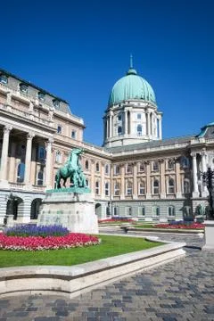 Buda castle building Stock Photos