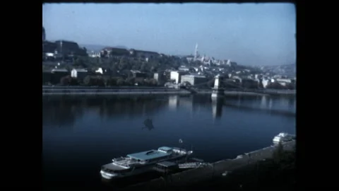 Buda Castle Danube 1971 Stock Footage 150272732