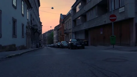 Buda, Castle district at dawn, Budapest Stock Footage 83636128