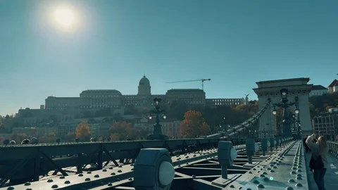 Buda Castle Video stock 327131953