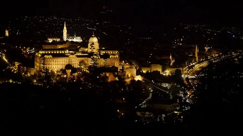 Buda Castle from the hill 스톡 동영상 71273837