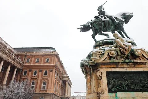 Buda Castle, an interior view on winter, Budapest, Hungary, Europe Stock Photos