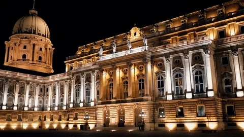 Buda Castle at Night Video stock 74357072