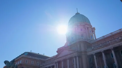 Buda castle palace Stock Footage 129085470