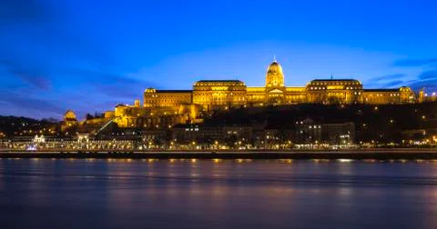 Buda Castle Stockfoto's