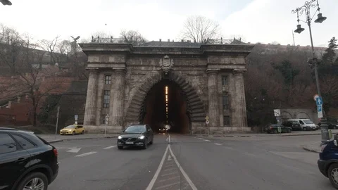 Buda Castle Tunnel in Budapest Stock Footage 127210564