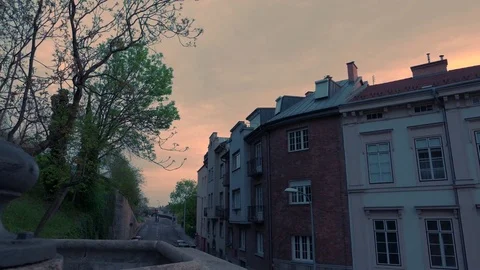 Buda at dawn, Budapest Stock Footage 83636312