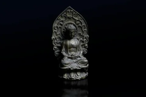 Buda de Bronce de la parte central de China Stock Photos