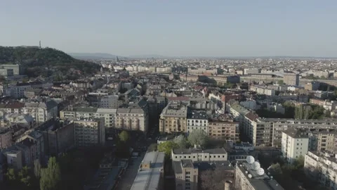 Buda Side of Budapest Downtown Stock Footage 231328933