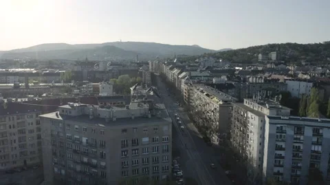 Buda Side of Budapest Downtown Stock Footage 231328944