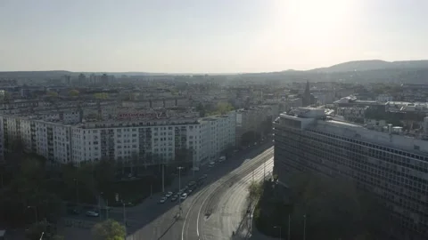 Buda Side of Budapest Downtown Stock Footage 231328975
