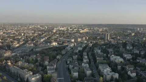 Buda Side of Budapest Downtown Stock Footage 231329023