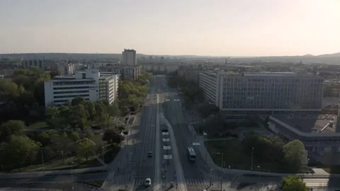 Buda Side of Budapest Downtown Stock Footage 231329032