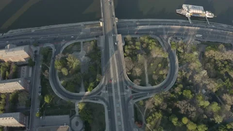 Buda Side of Budapest Downtown Stock Footage 231329066