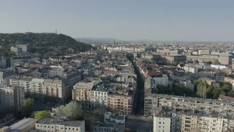 Buda Side of Budapest Downtown Stock Footage 231329134