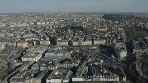 Buda Side of Budapest Downtown Stock Footage 231329250
