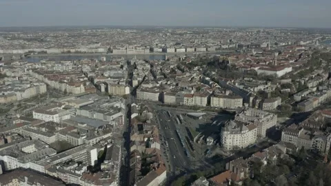 Buda Side of Budapest Downtown Stock Footage 231329278